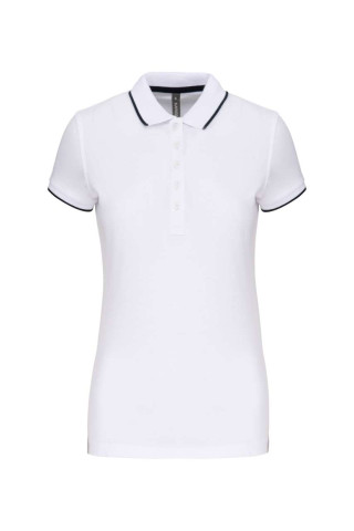 LADIES' SHORT-SLEEVED PIQUÉ KNIT POLO SHIRT