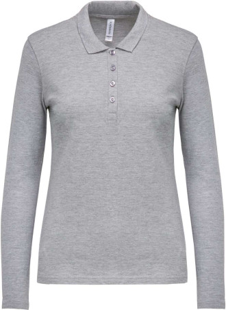 LADIES’ LONG-SLEEVED PIQUÉ POLO SHIRT