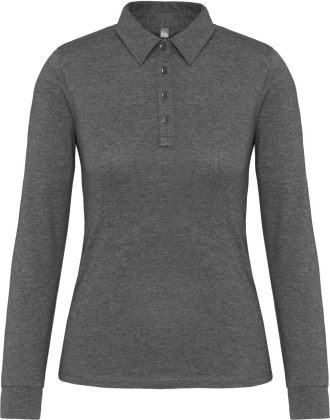 LADIES' LONG SLEEVE JERSEY POLO SHIRT
