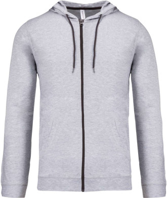 LIGHTWEIGHT COTTON HOODED SWEATSHIRT