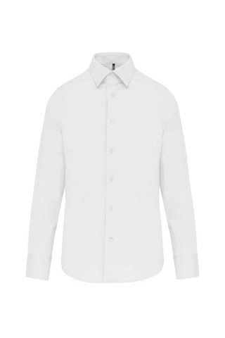 LONG-SLEEVED COTTON/ELASTANE SHIRT