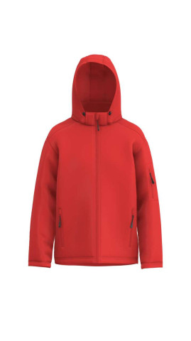 MEN’S 3-LAYER DETACHABLE HOODED SOFTSHELL JACKET