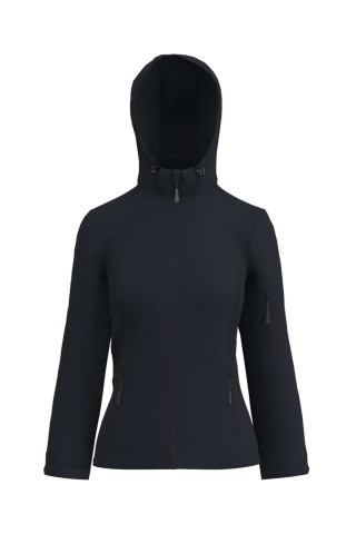 WOMEN’S 3-LAYER DETACHABLE HOODED SOFTSHELL JACKET