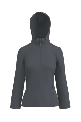 WOMEN’S 3-LAYER DETACHABLE HOODED SOFTSHELL JACKET