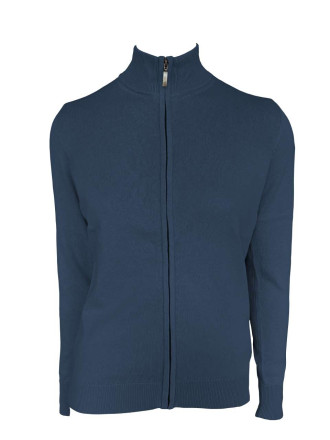 WOMEN’S FULL ZIP CARDIGAN FINE GAUGE COTTON