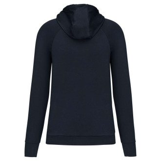 ZIP NECK HOODED SPORTS SWEATSHIRT
