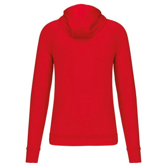 ZIP NECK HOODED SPORTS SWEATSHIRT